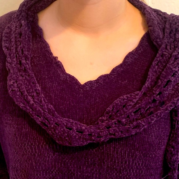 White Stag Sweaters - EUC purple chenille sweater